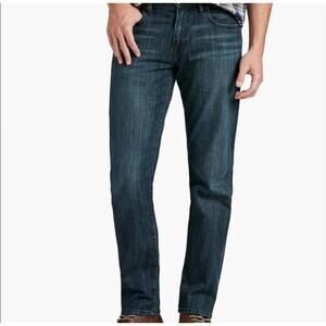 Lucky Brand Size 38 221 Jeans Vintage Original Straight Denim Blue Stretch Men's